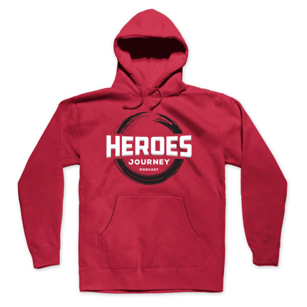 Heroes Journey Podcast - Men's Premium Pullover Hoodie - Red - 3AZHMD Thumbnail